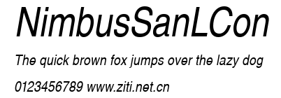 NimbusSanLCon.ttf字體轉換器圖片