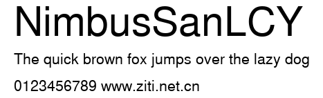 NimbusSanLCY.ttf字體轉換器圖片