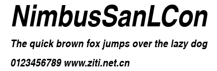 NimbusSanLCon.ttf字體轉換器圖片