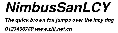 NimbusSanLCY.ttf字體轉換器圖片
