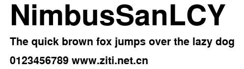 NimbusSanLCY.ttf字體轉換器圖片
