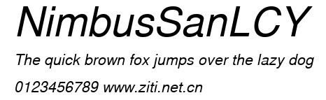 NimbusSanLCY.ttf字體轉換器圖片