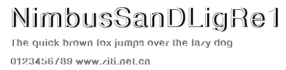 NimbusSanDLigRe1.ttf字體轉換器圖片