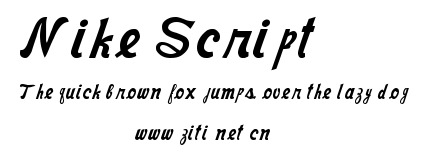 Nike Script.ttf字體轉換器圖片