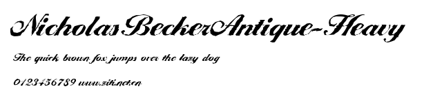 NicholasBeckerAntique-Heavy.ttf字體轉換器圖片