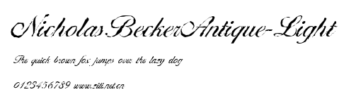 NicholasBeckerAntique-Light.ttf字體轉換器圖片