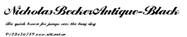 NicholasBeckerAntique-Black.ttf字體轉換器圖片