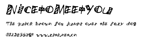 NicetoMeetYou.ttf字體轉換器圖片