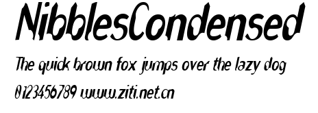 NibblesCondensed.ttf字體轉換器圖片