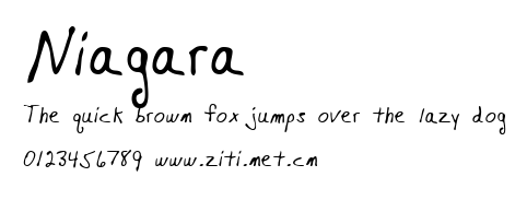 Niagara.ttf字體轉換器圖片