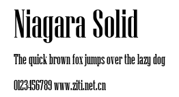 Niagara Solid.ttf字體轉換器圖片