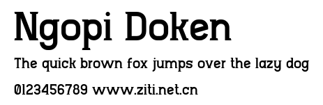 Ngopi Doken.otf字體轉換器圖片