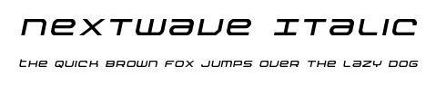 Nextwave Italic.ttf字體轉換器圖片