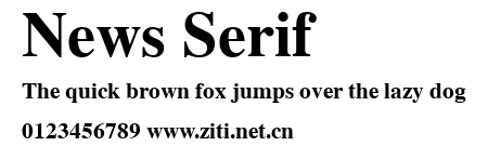 News Serif.ttf字體轉換器圖片