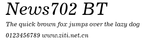 News702 BT.ttf字體轉換器圖片