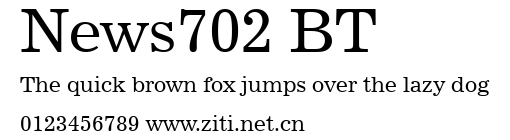 News702 BT.ttf字體轉換器圖片