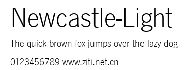 Newcastle-Light.ttf字體轉換器圖片