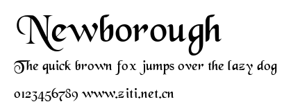 Newborough.ttf字體轉換器圖片