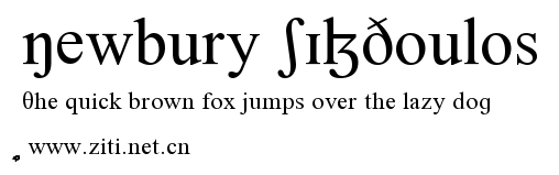 Newbury SILDoulos.ttf字體轉換器圖片