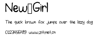 New_Girl.ttf字體轉換器圖片