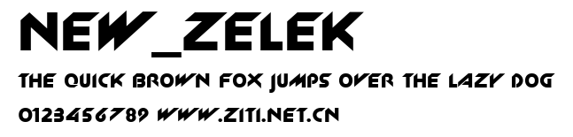 New_Zelek.ttf字體轉換器圖片