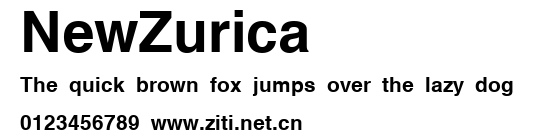 NewZurica.ttf字體轉換器圖片