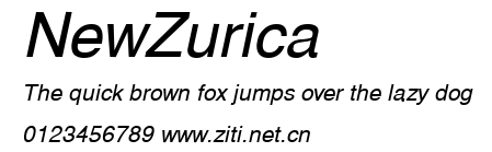 NewZurica.ttf字體轉換器圖片