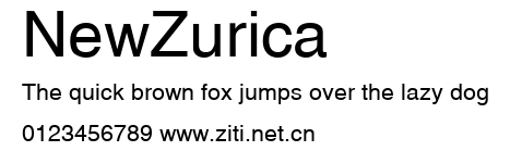 NewZurica.ttf字體轉換器圖片