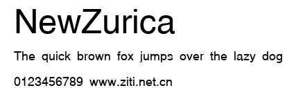 NewZurica.ttf字體轉換器圖片