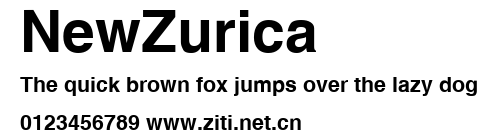 NewZurica.ttf字體轉換器圖片