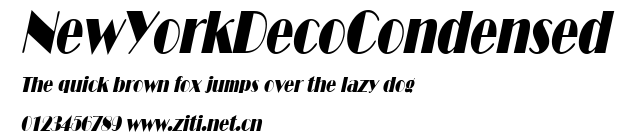NewYorkDecoCondensed.ttf字體轉換器圖片