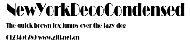 NewYorkDecoCondensed.ttf字體轉換器圖片