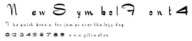 NewSymbolFont4.ttf字體轉換器圖片