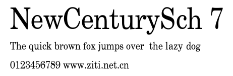NewCenturySch 7.ttf字體轉換器圖片