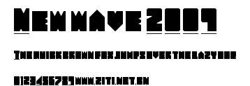 New wave 2009.ttf字體轉換器圖片
