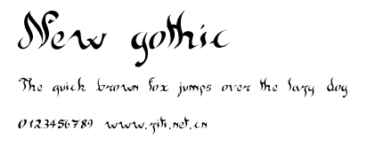 New gothic.ttf字體轉換器圖片