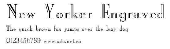 New Yorker Engraved.ttf字體轉換器圖片