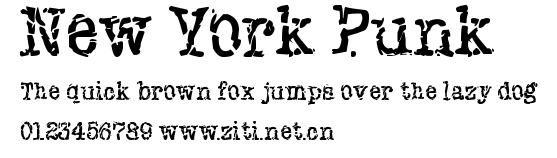 New York Punk.ttf字體轉換器圖片