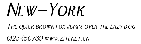 New-York.ttf字體轉換器圖片