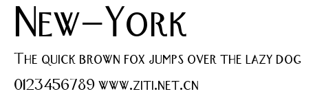 New-York.ttf字體轉換器圖片