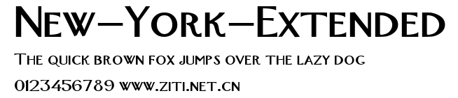 New-York-Extended.ttf字體轉換器圖片