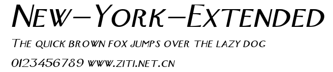 New-York-Extended.ttf字體轉換器圖片