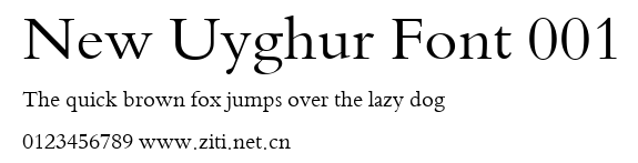 New Uyghur Font 001.ttf字體轉換器圖片