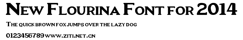 New Flourina Font for 2014.ttf字體轉換器圖片