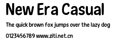 New Era Casual.ttf字體轉換器圖片