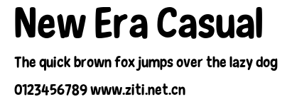 New Era Casual.ttf字體轉換器圖片