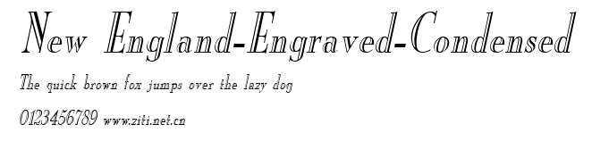 New England-Engraved-Condensed.ttf字體轉換器圖片