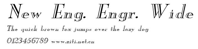 New Eng. Engr. Wide.ttf字體轉換器圖片