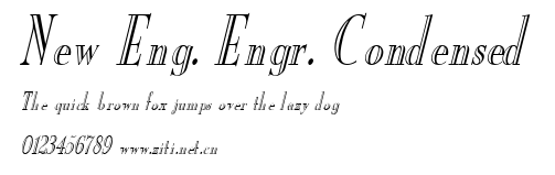New Eng. Engr. Condensed.ttf字體轉換器圖片
