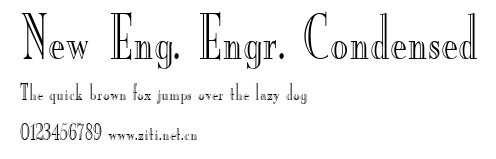 New Eng. Engr. Condensed.ttf字體轉換器圖片